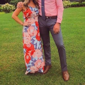 Loft floral maxi dress